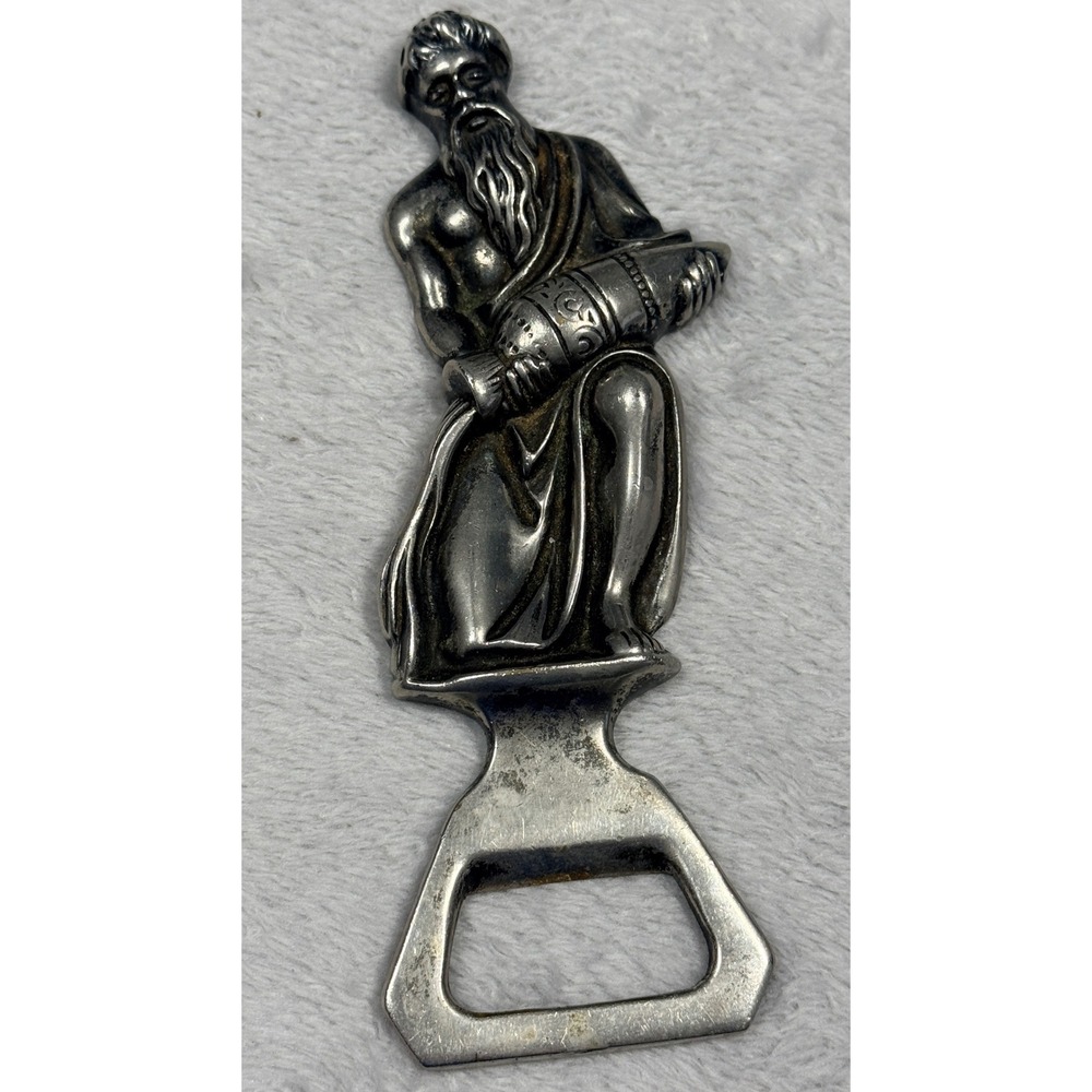Bonwit Teller Bottle Opener Silver Vintage Figural Made‎ In Italy